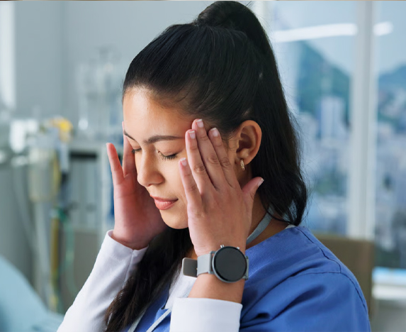 Pharmacist providing Meningitis B vaccination advice